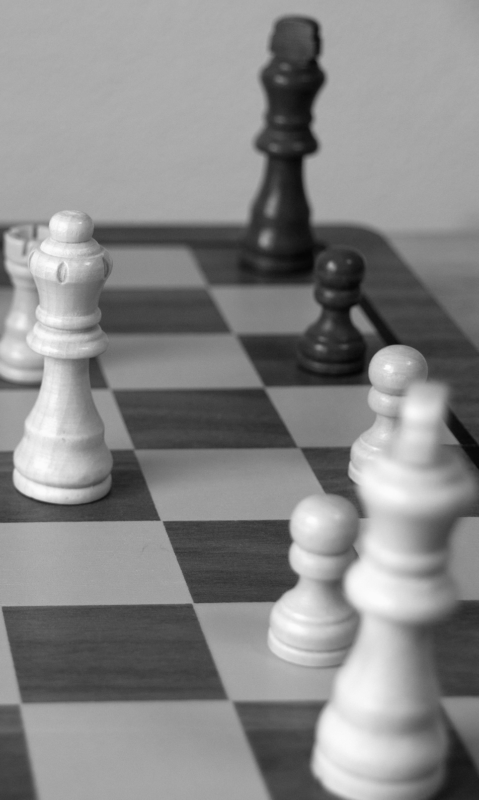 Chess game vertical view